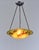 Large French Art Deco Pendant Light by Le Verre Francais Schneider - 1925 Cameo Chandelier France For Sale - Image 6 of 13