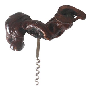 Vintage French Country Grape Vine Wood Corkscrew, Wine Opener, Bar Tool, Screw Pull, Wine Key, Bar Cart Styling, Gift for Him Her Wine Lover For Sale