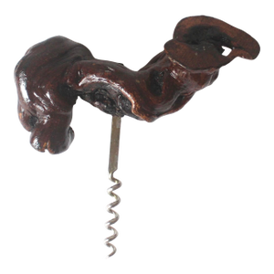 Vintage French Country Grape Vine Wood Corkscrew, Wine Opener, Bar Tool, Screw Pull, Wine Key, Bar Cart Styling, Gift for Him Her Wine Lover
