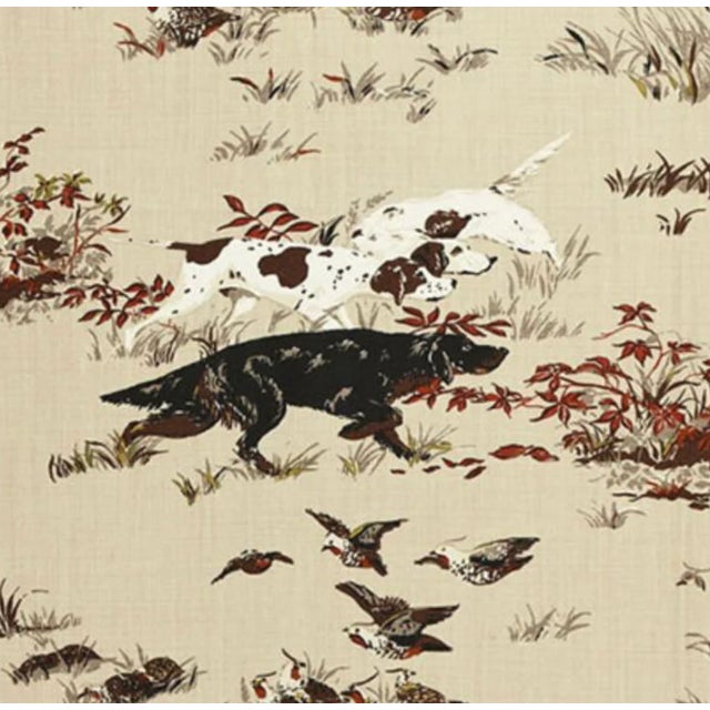 Pointers Pillow Cover in Tan Brown, 20x20 Pillow For Sale - Image 4 of 4