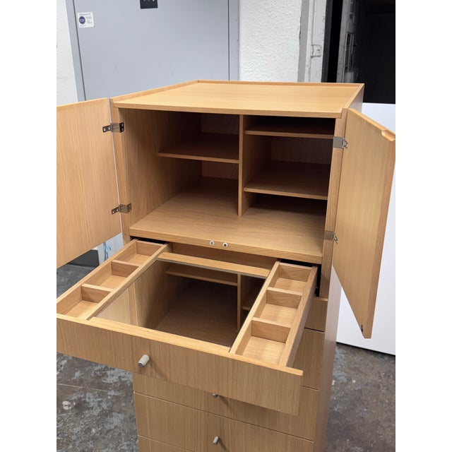 Early 21st Century Jesse Oak Wood Jewelry Chest of Drawers For Sale - Image 5 of 12