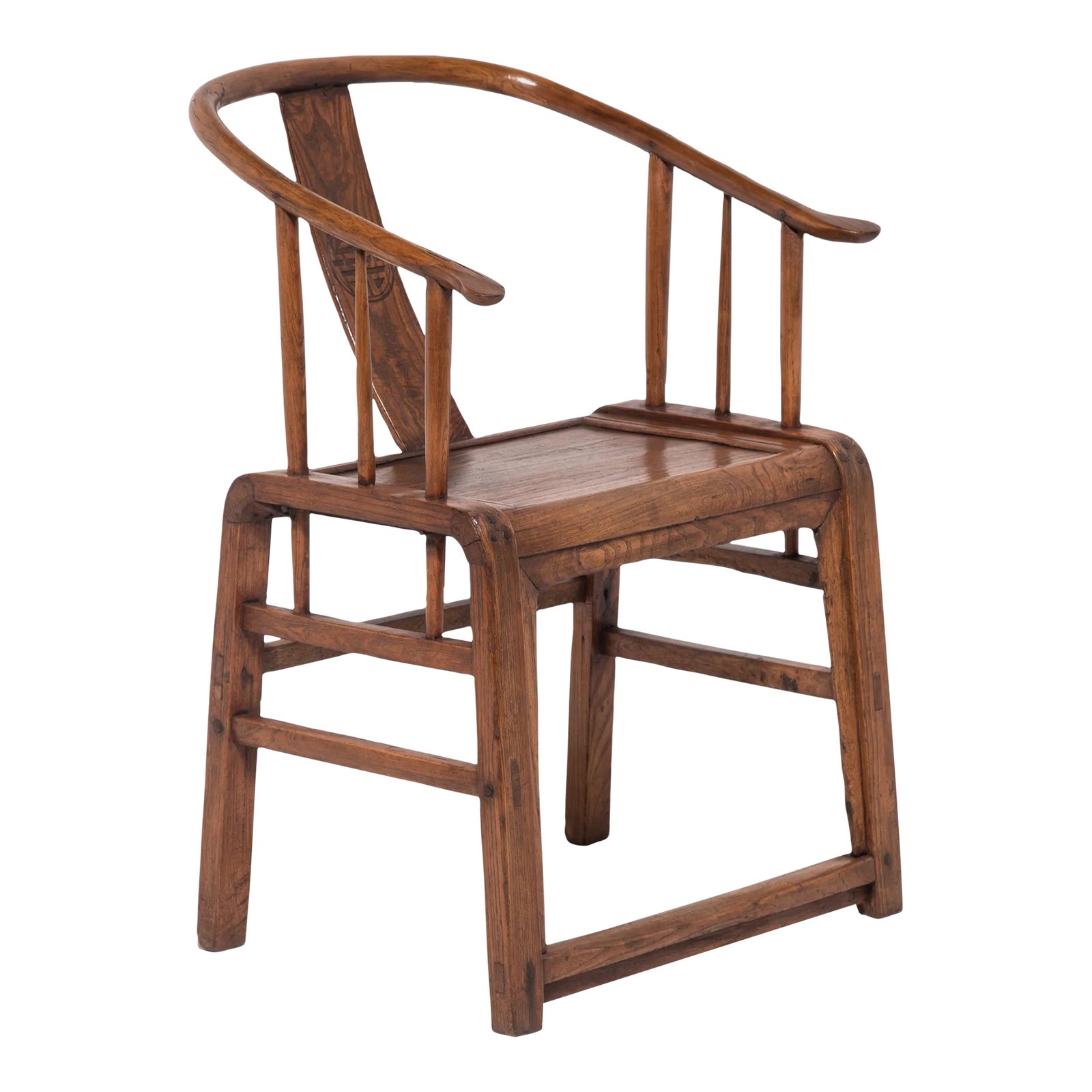 Mid 19th Century Provincial Round Back Chair | Chairish