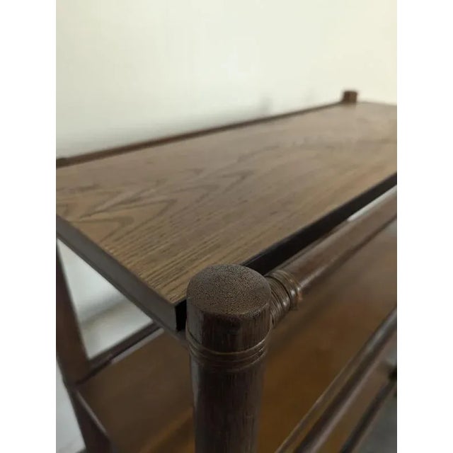 Bamboo Style Console Shelf For Sale - Image 3 of 7