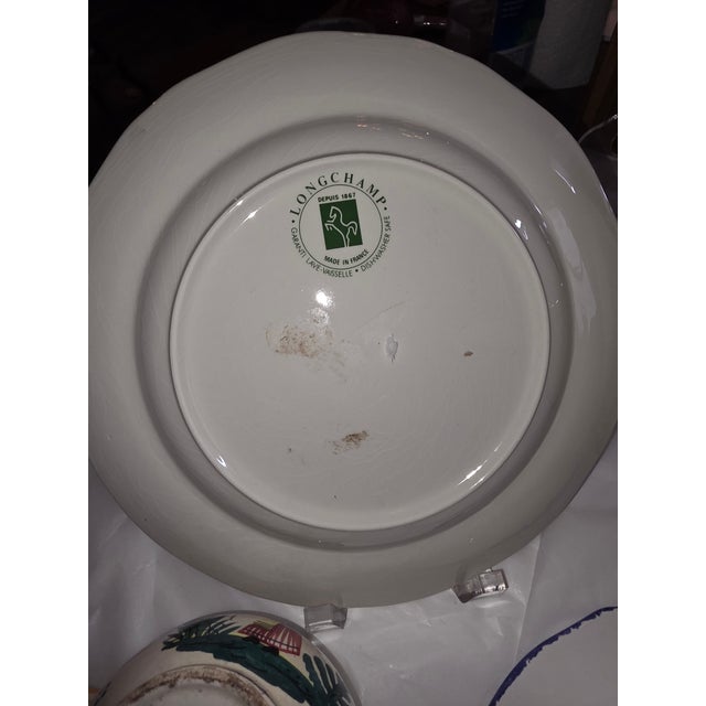 1980s Collection of Eight Quimper French Faience Serveware Pieces For Sale - Image 5 of 16