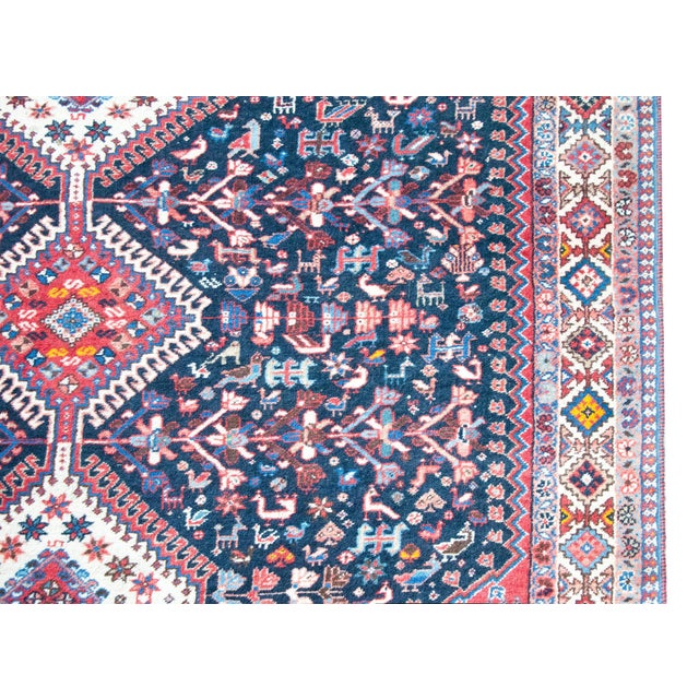 Vintage Persian Shiraz Rug For Sale - Image 4 of 16