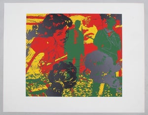 Jerry Kearns, "Detente" Jerry Kearns Pop Art Silkscreen Screenprint, 1992