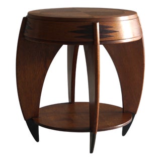 Art Deco Dutch Side Table by P.E.l. Izeren for De Genneper Molen, 1920s For Sale