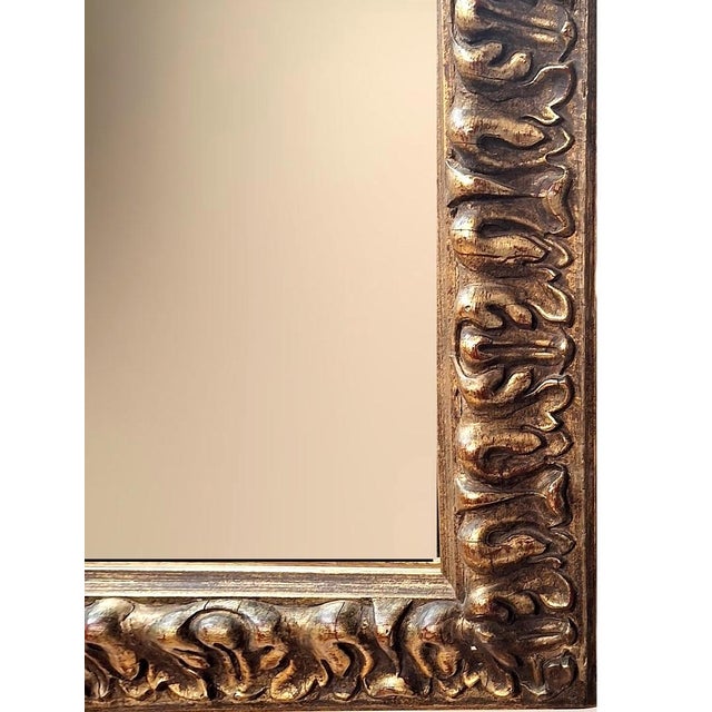 20th Century Baroque Style Gilt Wood Mirror For Sale - Image 4 of 6