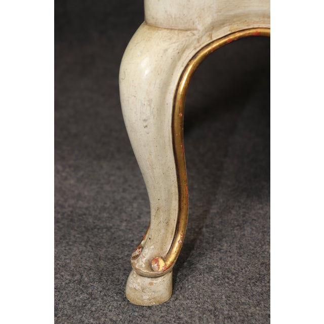 Wood Pair Venetian Style Painted With Travertine Top Night Stands by John Widdicomb For Sale - Image 7 of 12