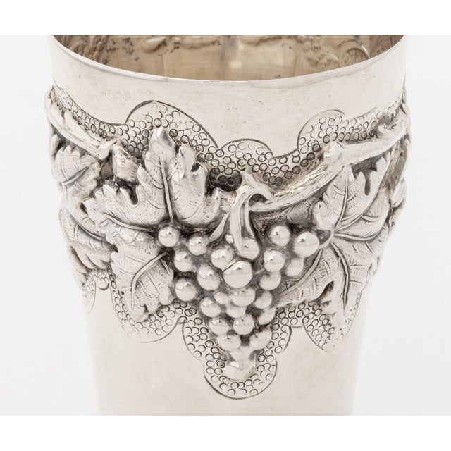 Judaica Sterling Silver Decanter and Kiddush Cup For Sale - Image 11 of 13