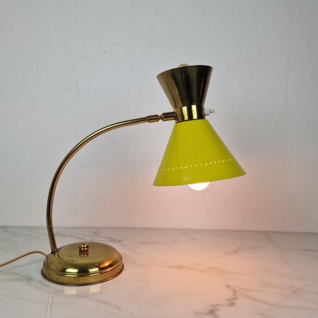Mid-Century Brass Table Lamp attributed to Hala Zeist, Netherlands, 1950s For Sale - Image 12 of 14