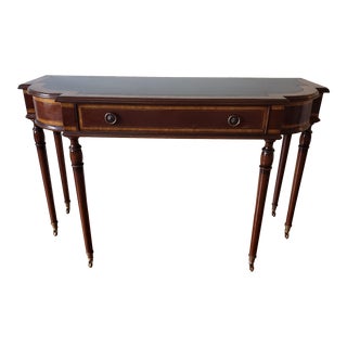 English Walnut and Mahogany Writing Desk For Sale