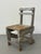 Gray 1940s Hand-Built Primitive Painted Chair For Sale - Image 8 of 9