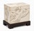 Mid-Century Asian Modern Ivory Glazed Koi Fish Box on Stand Side Tables - Pair For Sale - Image 4 of 6
