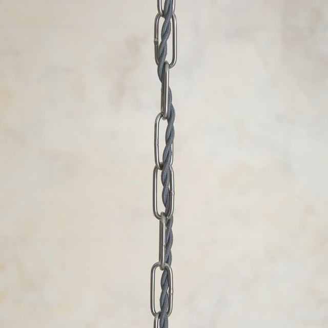 1970s Italian Pink Murano Glass Pendant Light in the Manner of Veca For Sale - Image 9 of 9