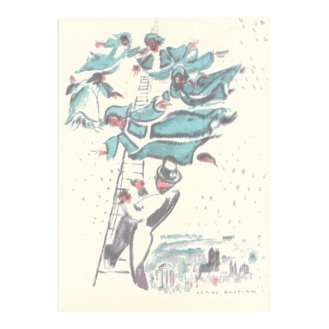 Claus Bastian Happy Holiday Card For Sale