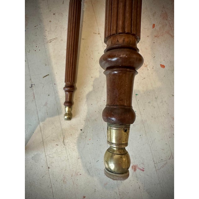 Late 19th Century Antique Mahogany Banquet End Tables For Sale - Image 5 of 11