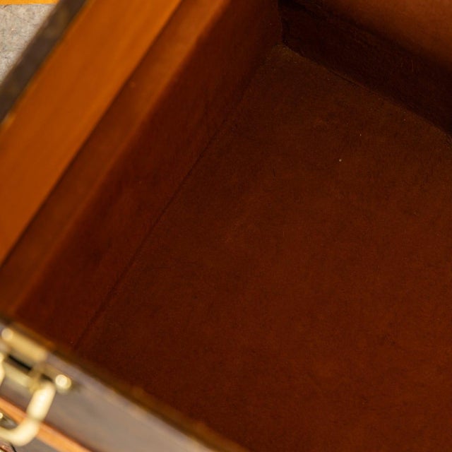 Antique Shoe Trunk in Monogram Canvas from Louis Vuitton, France, 1920 For Sale - Image 17 of 18