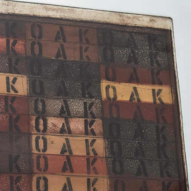 Contemporary Joe Tilson RA, Oak, 1981, Etching, Framed For Sale - Image 3 of 7