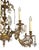 Rococo Antique Spanish Brass 6-Arm Heavy Chandelier With Crystal For Sale - Image 3 of 12