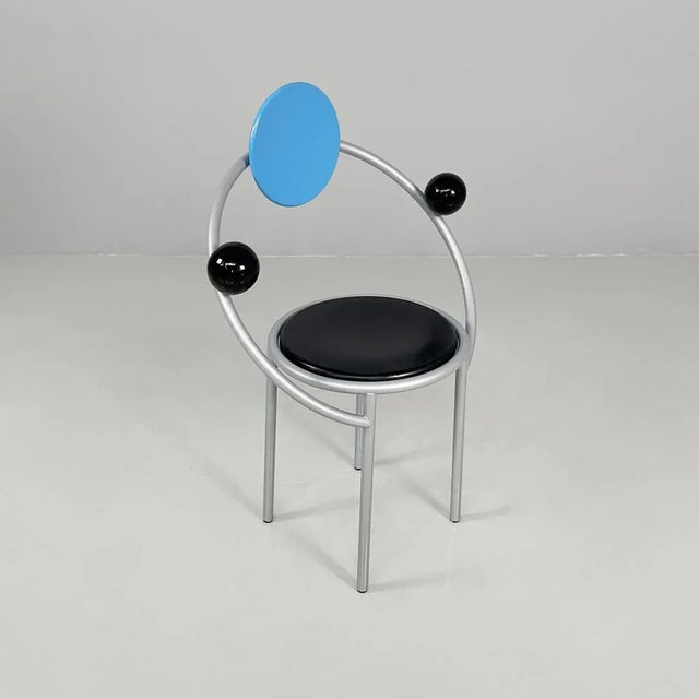 Italian Modern First Chair in Metal and Wood by Michele De Lucchi, 1983 For Sale - Image 4 of 18
