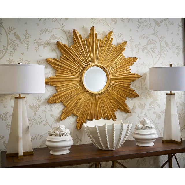 Chelsea House Inc Chelsea House Alabaster Pyramid Lamp For Sale - Image 4 of 5