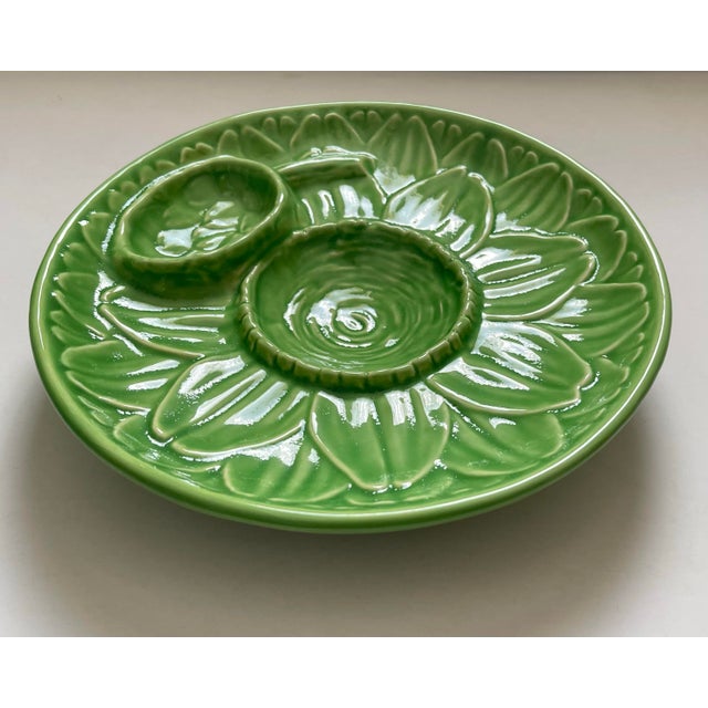 Early 20th Century Antique Portuguese Majolica Artichoke Dish For Sale - Image 5 of 7