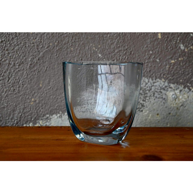 Glass Swedish Crystal Vase from Strömbergshyttan, 1950s For Sale - Image 7 of 7