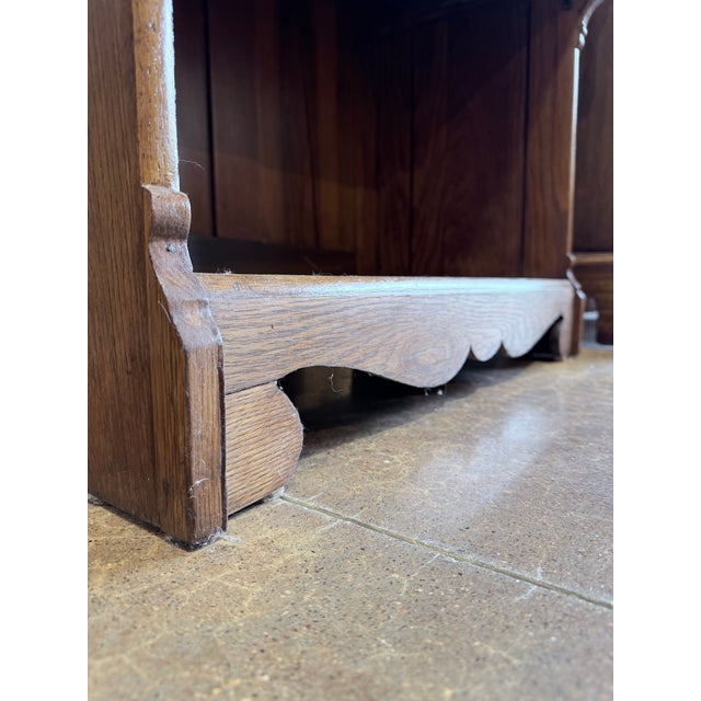 Early 20th Century Oak Cylinder Roll Secretary Desk For Sale - Image 11 of 12