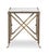 Honed Arabescato Fanniello marble top on Antique Brass metal base