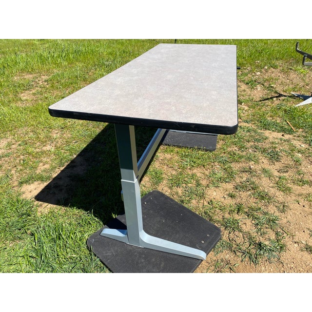 Hand Crank Adjustable Height Desk Table Chairish