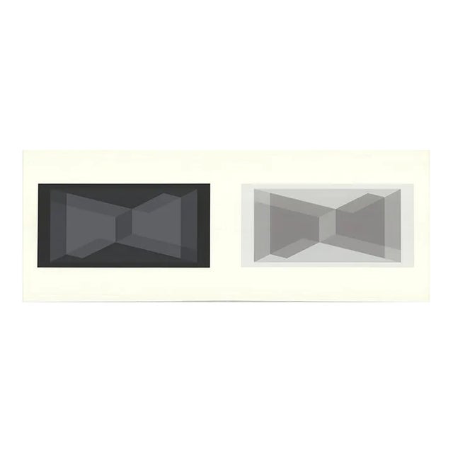 1972 Josef Albers 'Formulation: Articulation IX' Abstract Black,Gray,White Serigraph For Sale