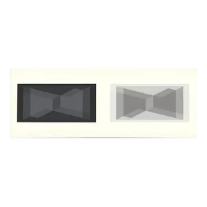 1972 Josef Albers 'Formulation: Articulation IX' Abstract Black,Gray,White Serigraph