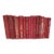 Curated Salmon Hardcover Styling Books - 15 Pieces 19" Wide For Sale