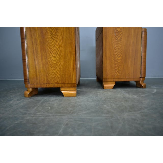 Vintage Art Deco Bedside Tables, Czechoslovakia, 1939s, Set of 2 For Sale - Image 15 of 18