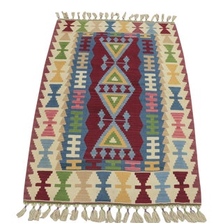 1970s Southwestern Hand Knotted Rug For Sale
