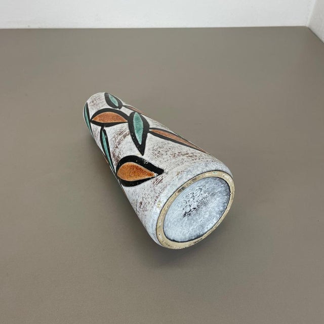 Fat Lava Multi-Color Floral Europ Line Vase from Scheurich, Germany, 1970s For Sale - Image 18 of 18