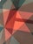 Benjamin Ben Frazier Cunningham (1925-1975) Painting Oil on Canvas Board 1952 “Scarlet” Op Art Hard Edge Mid Century 16”x20” For Sale - Image 4 of 12