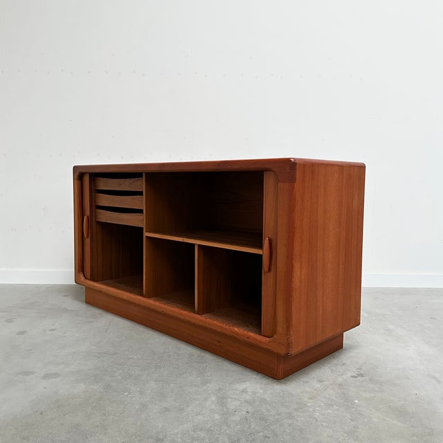 Mid-Century Modern Danish Sideboard in Teak with Tambour Doors from Dyrlund, 1960s For Sale - Image 3 of 18