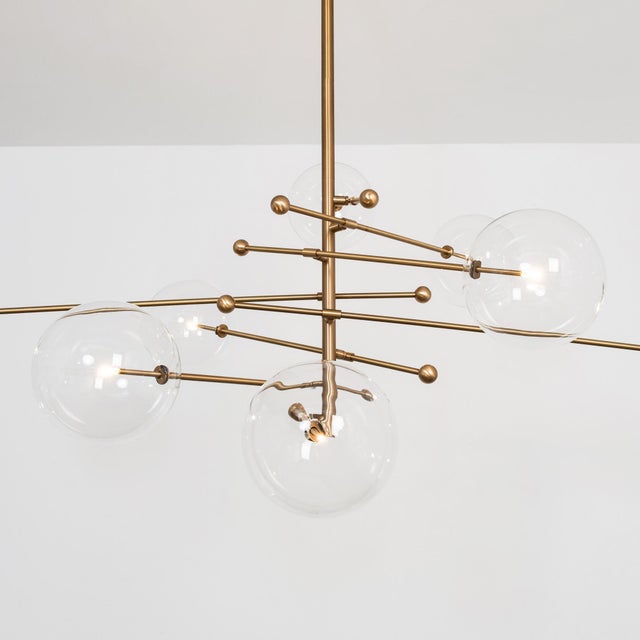 Metal RD15 8 Arms Chandelier by Schwung For Sale - Image 7 of 18