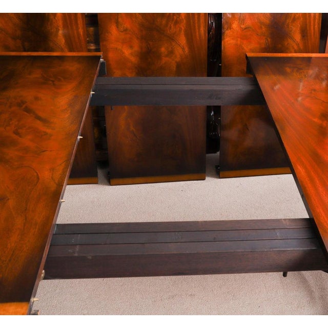 George III Revival Twin Pedestal Dining Table, 20th Century For Sale - Image 15 of 18