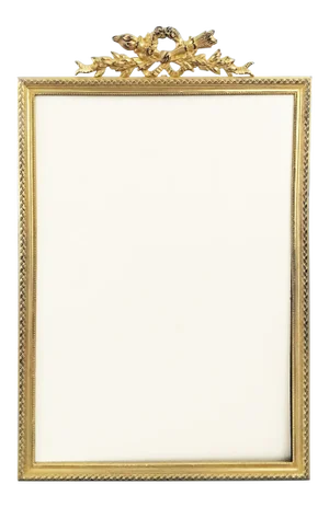 French Gilded Bronze Photo Frame