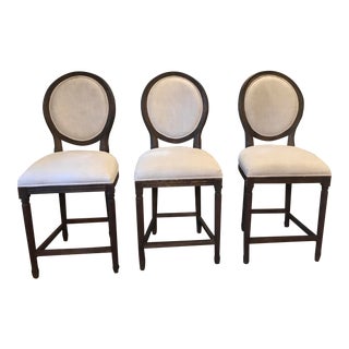 Restoration Hardware Stools - Set of 3 For Sale