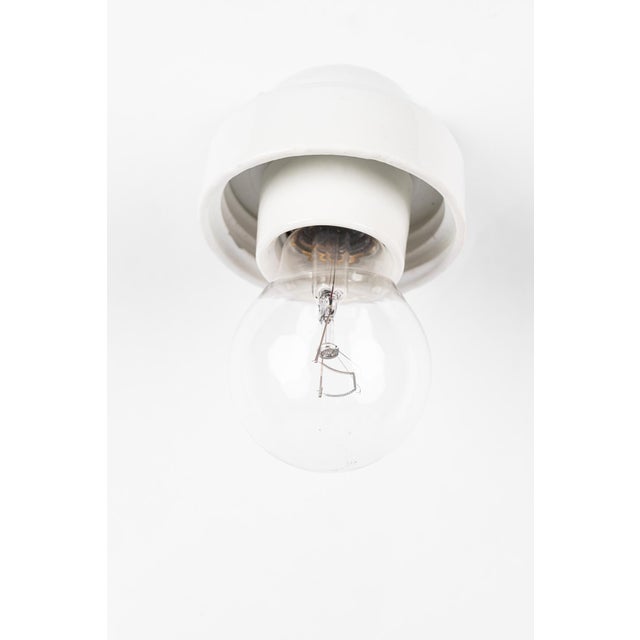 Bauhaus Porcelain Wall Lamp with Opal Glass Shade, Germany, Austria, 1920s For Sale - Image 9 of 15