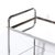 An iconic Art Deco Machine Age two-tier tubular bar cart, crafted in chrome and mirror, originates from the United States...