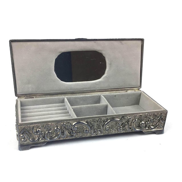 Vintage Circa 1992 Godinger Silver Lidded Jewelry Box Chairish