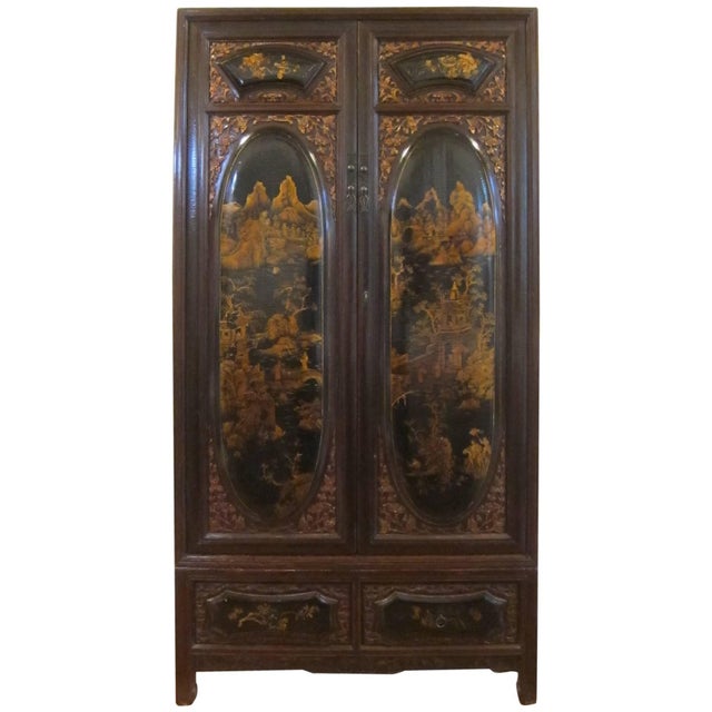 19th Century Gilt Painted Cabinet For Sale - Image 11 of 11