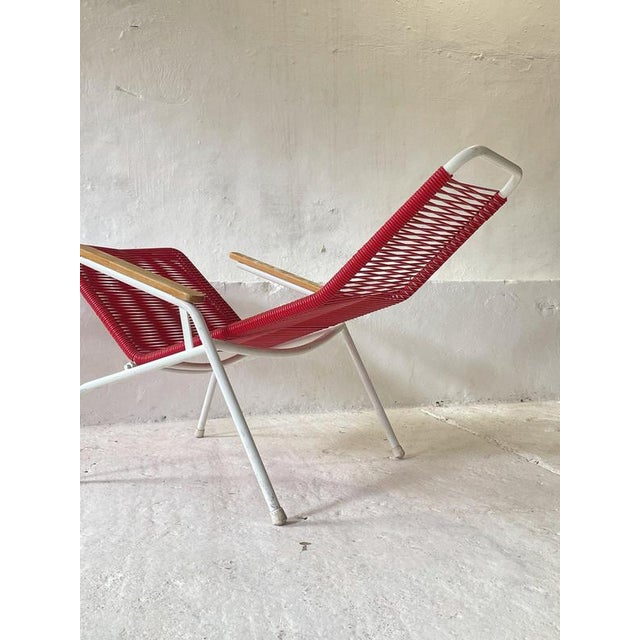Wood Vintage Spaghetti Garden Recliner from Elephant Möbel, 1970s For Sale - Image 7 of 18