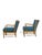An elegant and architecturally refined pair of Swedish Modern lounge chairs attributed to Otto Schulz, one of the most...