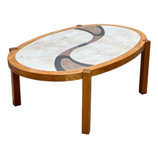 Tiled Coffee Table from Haslev, 1960s For Sale